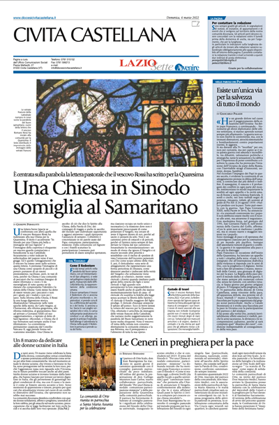 Avvenire - pagina diocesana del 06/03/2022
